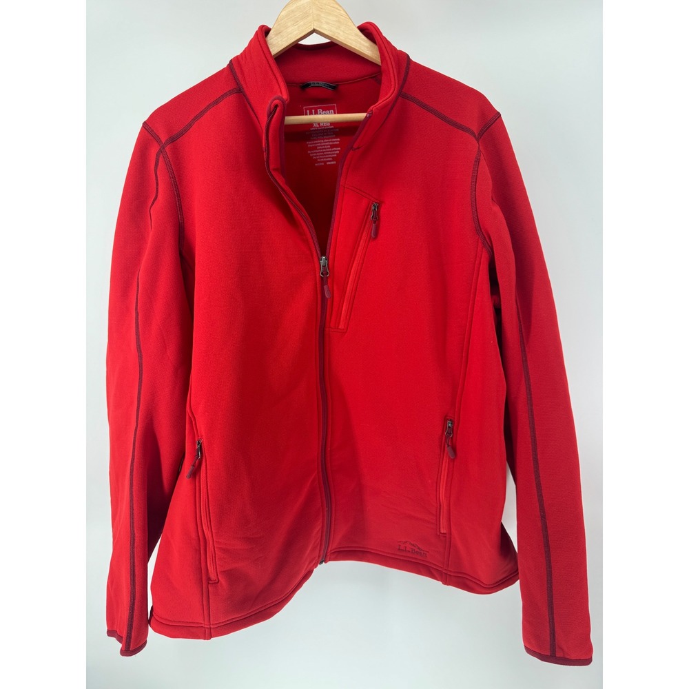 LL Bean Mens XL Red Performance Jacket Stretch 294993 ProStretch